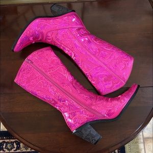 COPY - Helen’s Heart Tall Sequined Bling Cowboy B…